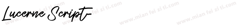 Lucerne Script字体转换